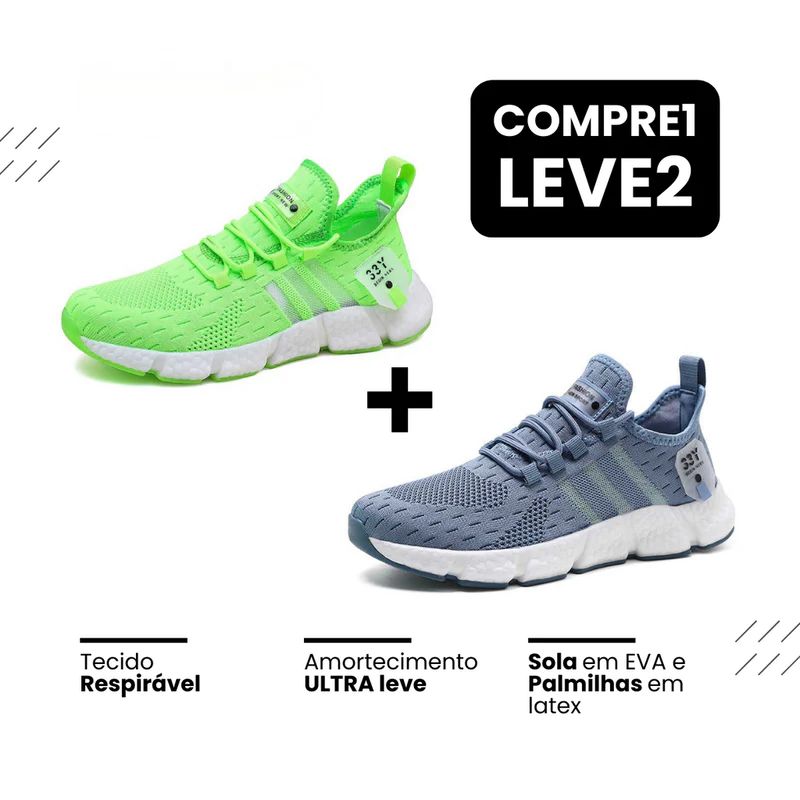 New Tênis fast  - Respirável e Ultra Resistente (COMPRE 1 LEVE 2)