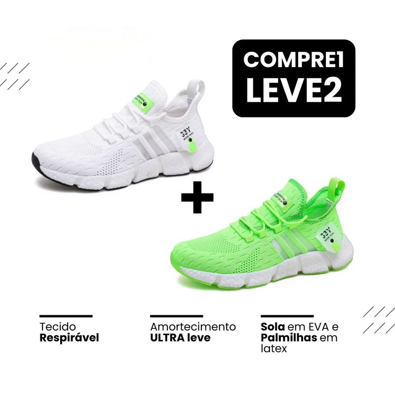 New Tênis fast  - Respirável e Ultra Resistente (COMPRE 1 LEVE 2)